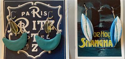 Image_Handcrafted Polymer Clay Earrings - 2 pairs