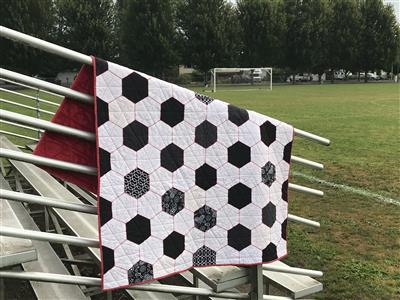 Image_Handmade Soccer Quilt